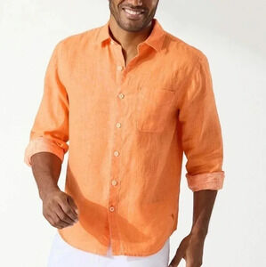 Tommy Bahama Sea Glass Breezer Linen Shirt 3XL